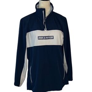 Hollister men’s 1/4 zip up windbreaker pullover Size XS